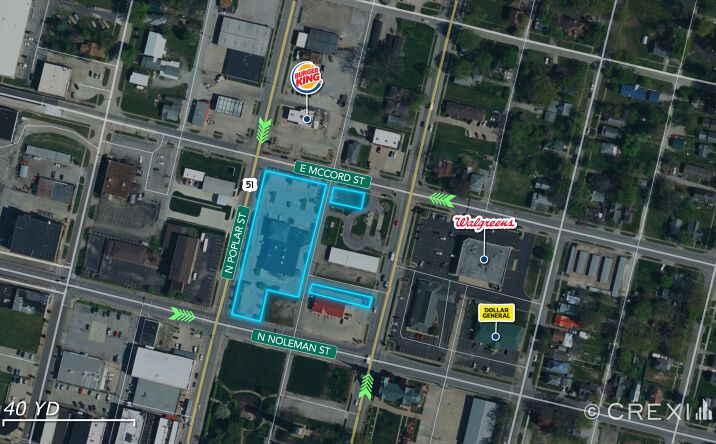Pictures of Retail property located at APN# 14-00-051-080 McCord St, Centralia, IL 62801 for comps - image #1