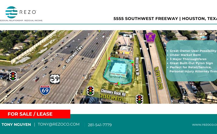 Pictures of Retail property located at 5555 Southwest Fwy, Houston, TX 77056 for sales - image #1