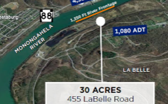 Pictures of Land property located at 455 Labelle Rd, La Belle, PA 15450 for sales - image #1