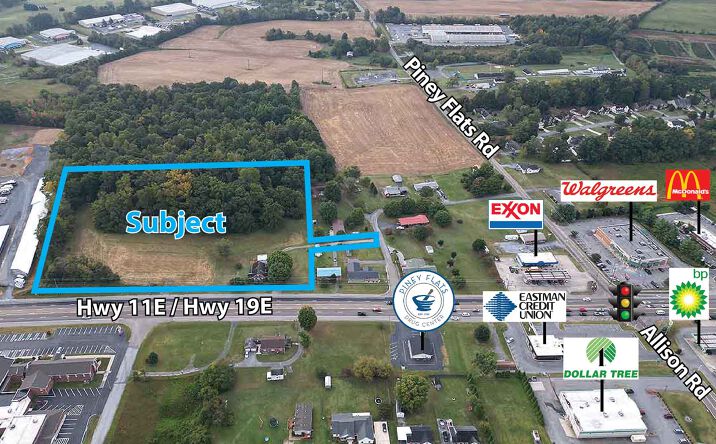 Pictures of Land property located at 5877 Hwy 11 E, Piney Flats, TN 37686 for sales - image #1