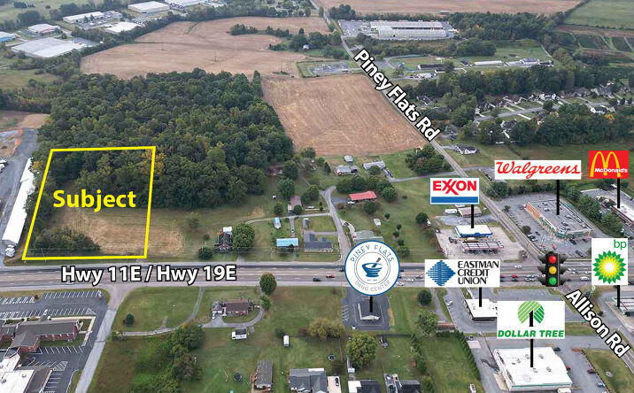 Pictures of Land property located at 5877 Hwy 11 E, Piney Flats, TN 37686 for sales - image #1