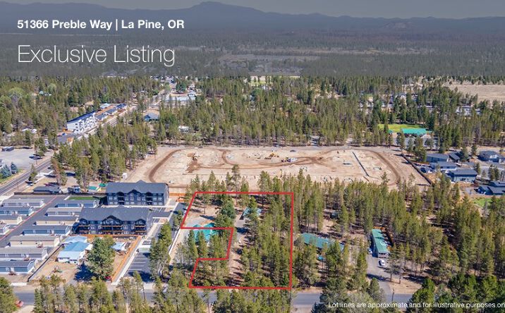 Pictures of Land, Mobile Home Park property located at 51366 Preble Way, La Pine, OR 97739 for sales - image #1