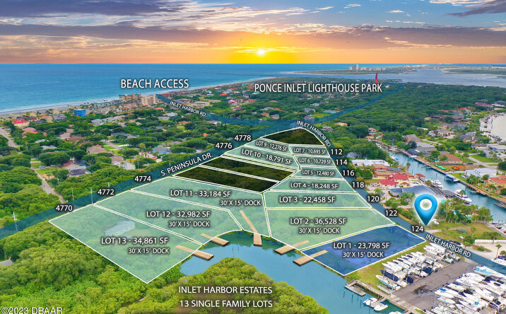 Pictures of Land property located at 124 Inlet Harbor Road, Ponce Inlet, FL 32127 for sales - image #1