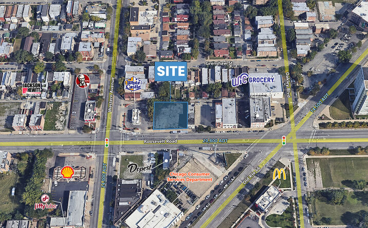 Pictures of Land, Mixed Use, Retail property located at 2336 W Roosevelt Rd, Chicago, IL 60608 for sales - image #1