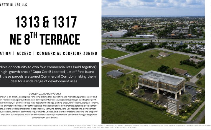 Pictures of Land property located at 1313 NE 8th Terrace, Cape Coral, FL 33909 for sales - image #1
