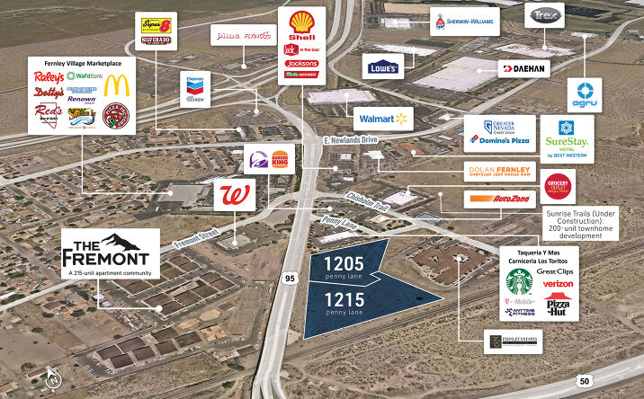 Pictures of Land property located at 1205 Penny Ln, Fernley, NV 89408 for sales - image #1