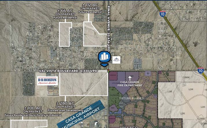 Pictures of Land property located at Pinal Ave & Val Vista Blvd, Casa Grande, AZ 85122, Casa Grande, AZ 85122 for sales - image #1