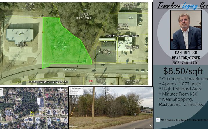 Pictures of Mixed Use, Land property located at 1021 Arkansas Blvd, Texarkana, AR 71854 for sales - image #1