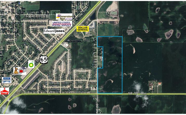Pictures of Land property located at NEC Pleasant St SE & NE 70th Ave, Bondurant, IA 50035 for sales - image #1