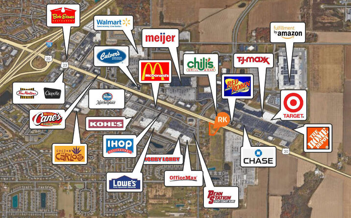 Pictures of Retail, Land property located at 9875 Fremont Pike, Perrysburg, OH 43551 for sales - image #1