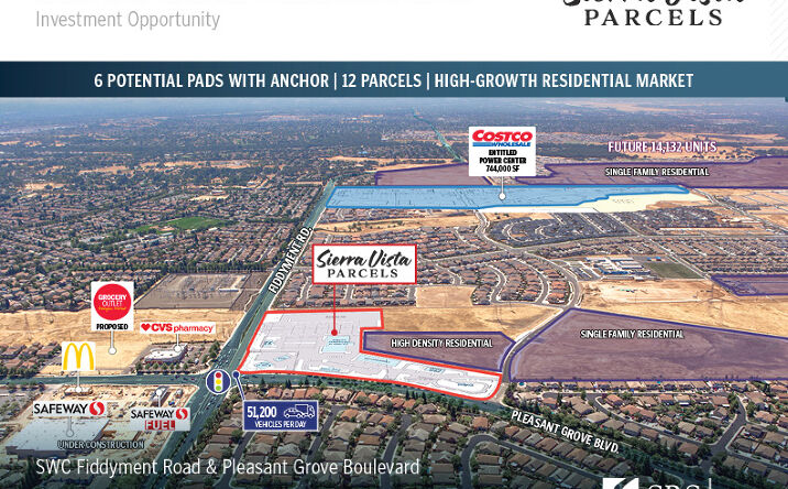 Pictures of Land property located at SWC Fiddyment Road & Pleasant Grove Blvd, Roseville, CA 95747 for sales - image #1