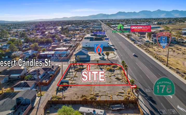 Pictures of Land property located at 395 E Ridgecrest Blvd, Ridgecrest, CA 93555 for sales - image #1