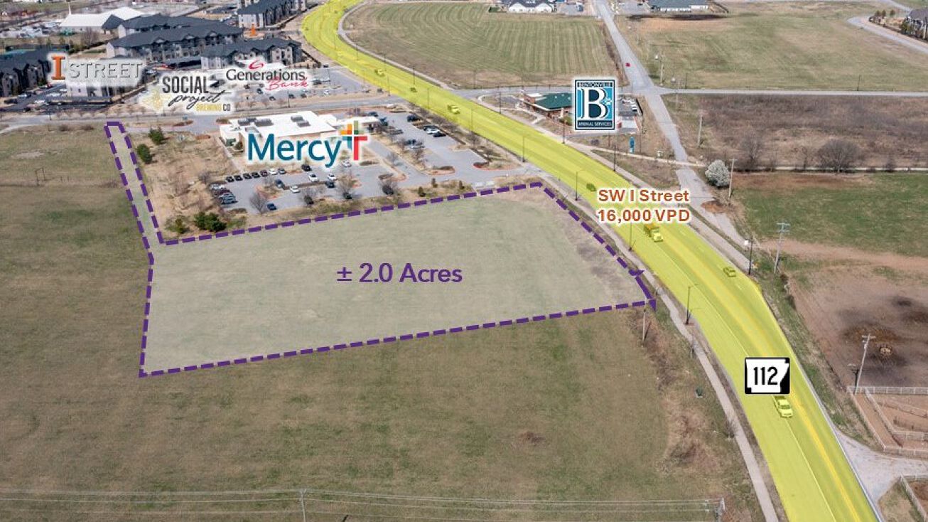 Pictures of Land property located at 2.0 Ac SW I St, Bentonville, AR 72712 for sales - image #1