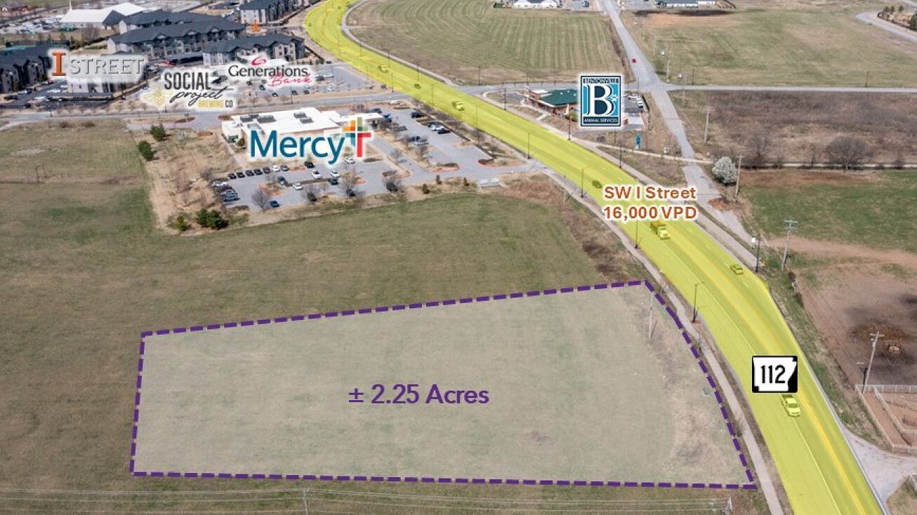 Pictures of Land property located at 2.25 Acres SW I St, Bentonville, AR 72712 for sales - image #1