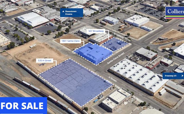Pictures of Land, Retail property located at 1801 Santa Clara St, 535 H St, 507 Broadway St, Fresno, CA 93721 for sales - image #1