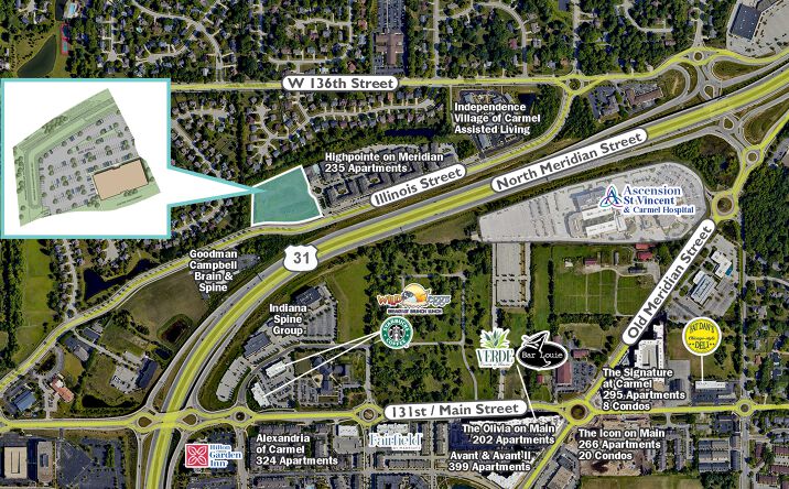 Pictures of Land property located at Highpointe Office Ground, Carmel, IN 46032 for sales - image #1