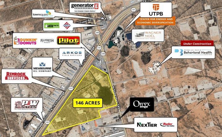 Pictures of Land property located at SW Corner HWY 191 and FM 1788, Midland, TX 79707 for sales - image #1