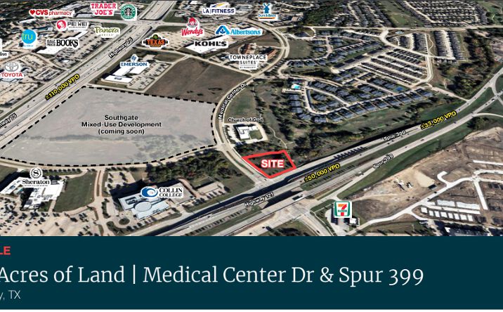 Pictures of Land property located at Medical Center Dr & Spur 399, McKinney, TX 75069 for sales - image #1