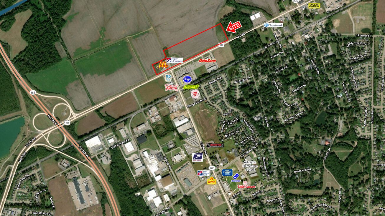 US Highway 70 & Airline Rd, Arlington, TN 38002 Land for Sale US