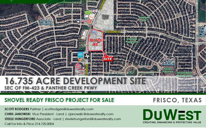 Pictures of Land property located at 1001 Panther Creek Pkwy, Frisco, TX 75034 for sales - image #1