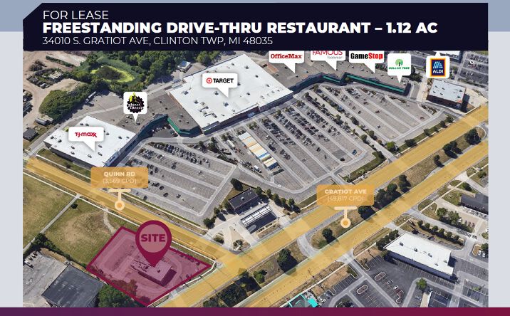 Pictures of Land, Retail property located at 34010 Southbound Gratiot Ave, Clinton Township, MI 48035 for sales - image #1
