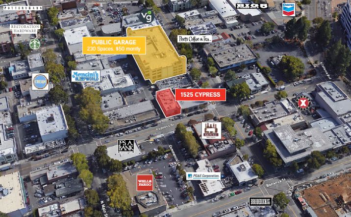 Pictures of Retail, Office, Mixed Use property located at 1525-1529 Cypress St, Walnut Creek, CA 94596 for sales - image #1