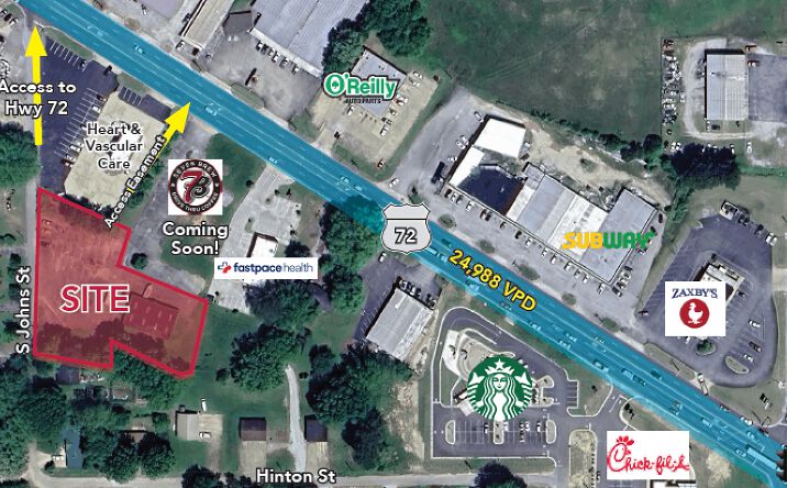 Pictures of Land property located at 1400 US-72, Corinth, MS 38834 for sales - image #1
