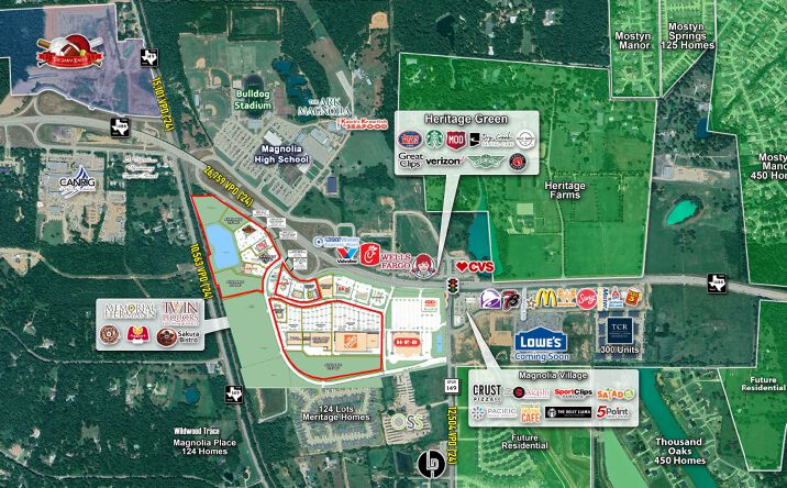 Pictures of Retail, Multifamily, Hospitality, Mixed Use, Land property located at 13663 FM 1488, Magnolia, TX 77354 for sales - image #1