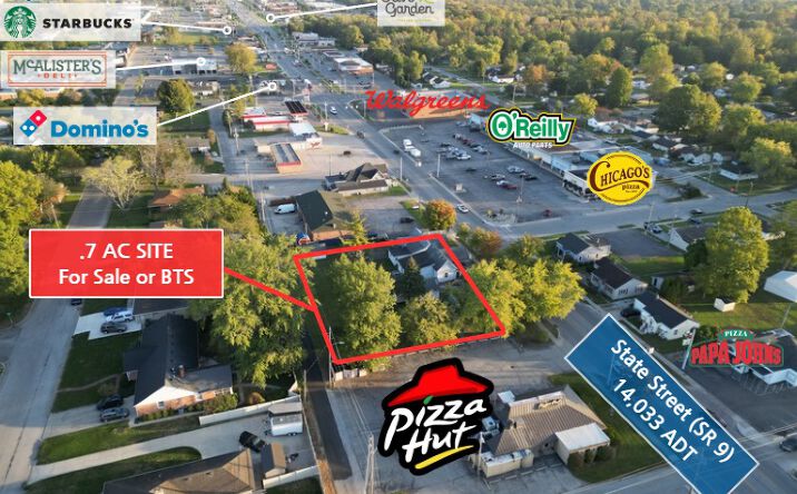 Pictures of Land, Office, Retail property located at 1022 N State St, Greenfield, IN 46140 for sales - image #1