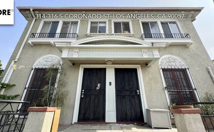 Pictures of Multifamily property located at 314 S Coronado St, Los Angeles, CA 90057 for sales - image #1