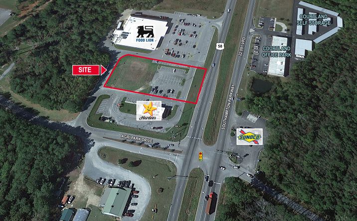 Pictures of Land, Retail property located at Southampton Parkway & Agri Park Drive, Courtland, VA 23837 for sales - image #1