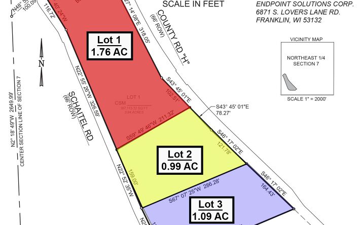 Pictures of Land property located at N1981 Highway H, Genoa City, WI 53128 for sales - image #1
