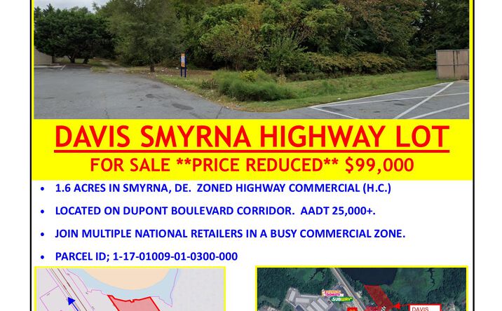 Pictures of Retail, Land, Self Storage property located at 320 N Dupont Blvd, Smyrna, DE 19977 for sales - image #1