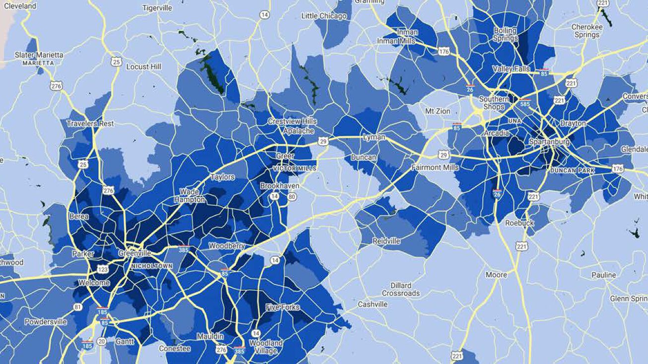 Highway 29 and I85, Spartanburg, SC 29301