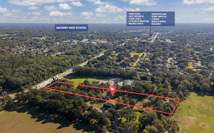 Pictures of Land property located at 3324 Church St, Zachary, LA 70791 for sales - image #1