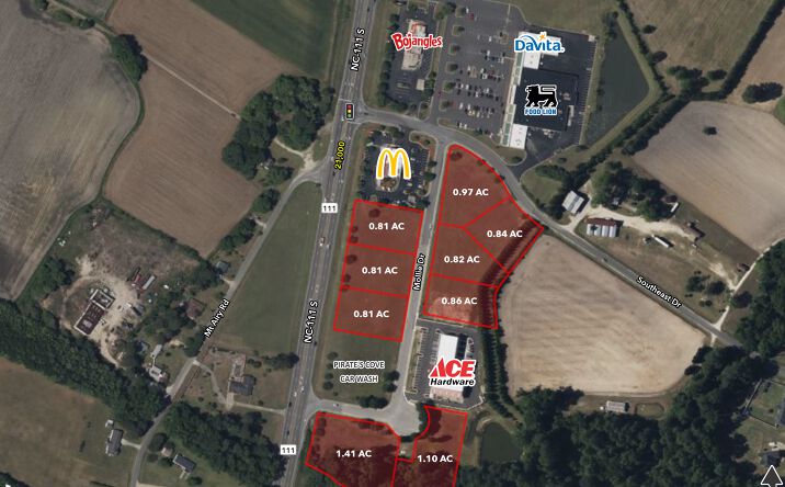 Pictures of Land property located at Hwy 111 S, SE Commercial Park, Goldsboro, NC 27534 for sales - image #1
