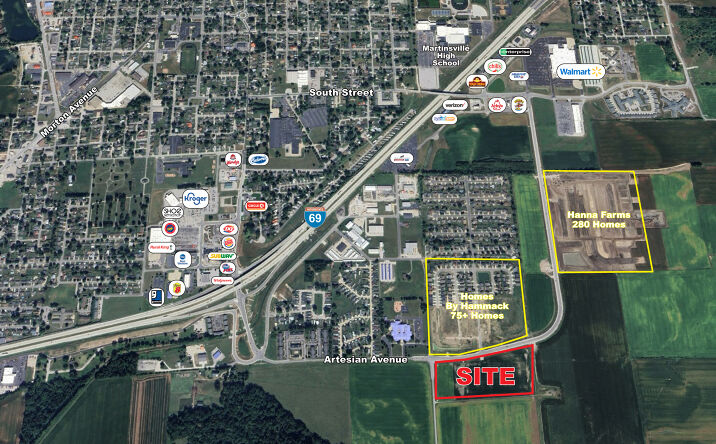 Pictures of Land property located at Mahalasville Road & Artesian Avenue, Martinsville, IN 46151 for sales - image #1