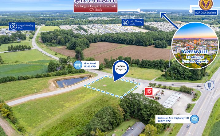 Pictures of Land property located at 2458 Allen Rd, Greenville, NC 27834 for sales - image #1