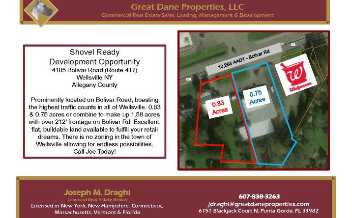 Pictures of Land property located at 4185 Bolivar Rd, Wellsville, NY 14895 for sales - image #1