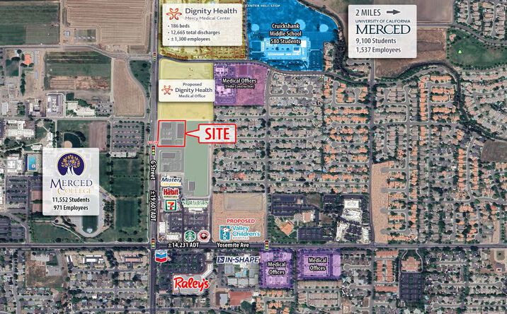 image of property at NEQ YOSEMITE AVENUE & G STREET Merced CA 95348
