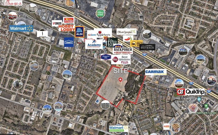 Pictures of Land property located at Cunningham Rd, Killeen, TX 76542 for sales - image #1