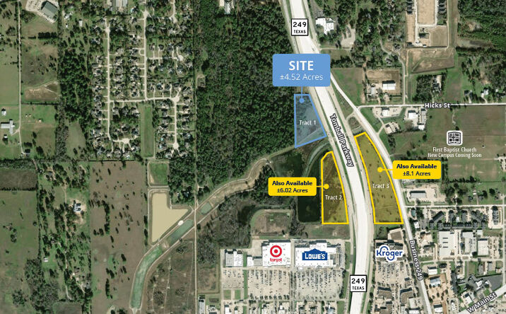 Pictures of Land, Retail property located at SH 249 / Tomball Parkway, Tomball, TX 77375 for sales - image #1