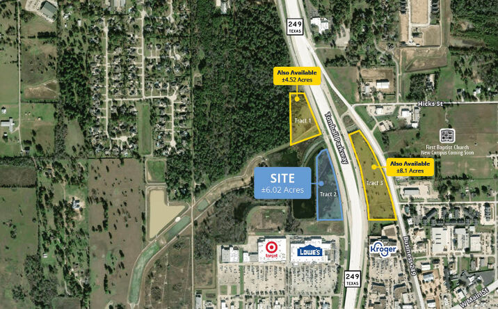 Pictures of Land, Retail property located at SH 249 / Tomball Pkwy, Tomball, TX 77375 for sales - image #1