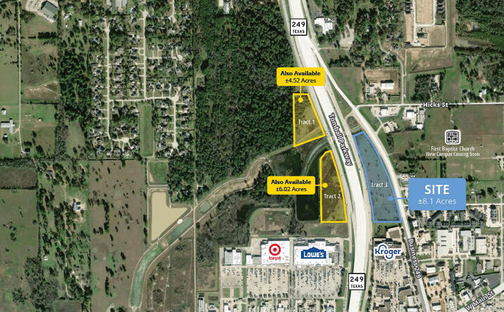 Pictures of Land, Retail property located at SH 249 / Tomball Parkway / Business 249, Tomball, TX 77375 for sales - image #1