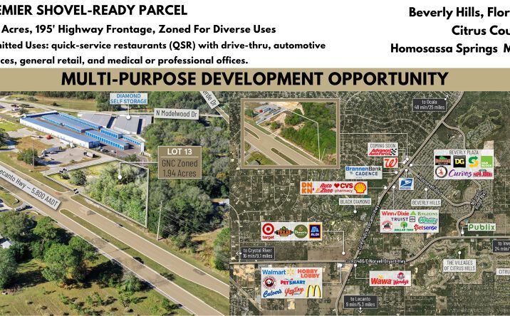 Pictures of Land property located at N Modelwood Drive, Beverly Hills, FL 34465 for sales - image #1