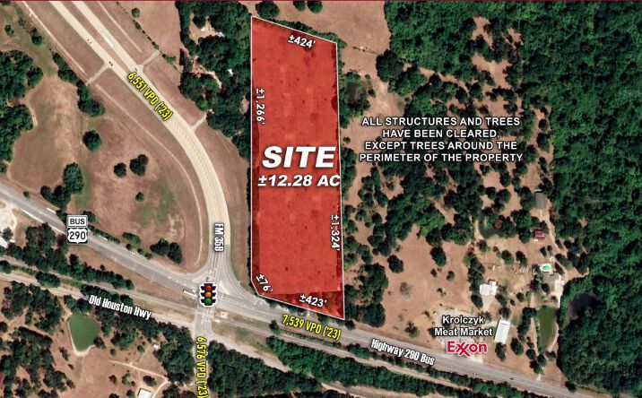 Pictures of Land property located at NEC of US 290 Business & FM-359, Hempstead, TX 77445 for sales - image #1