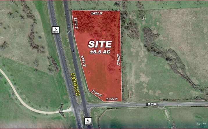 Pictures of Land property located at NEC of Hwy 6 & FM 2988, Navasota, TX 77868 for sales - image #1