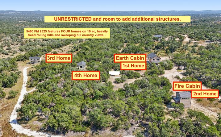 Pictures of Business for Sale, Hospitality, Mixed Use, Multifamily property located at 5460 FM2325, Wimberley, TX 78676 for sales - image #1