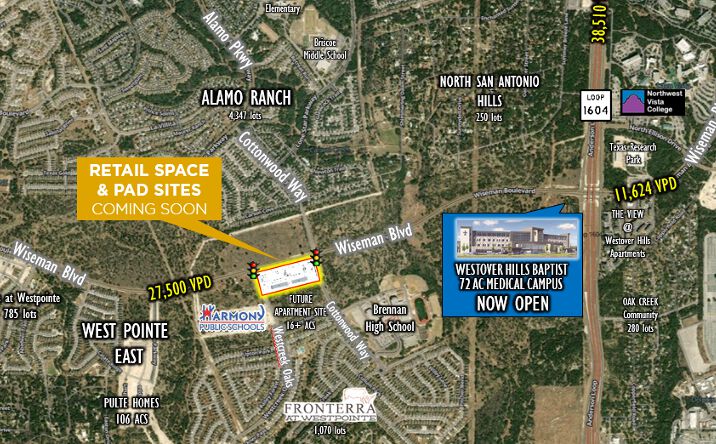 Pictures of Retail property located at Wiseman Blvd, San Antonio, TX 78253 for sales - image #1