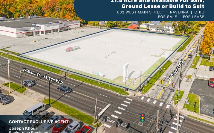 Pictures of Land, Retail property located at 832 W Main St, Ravenna, OH 44266 for sales - image #1